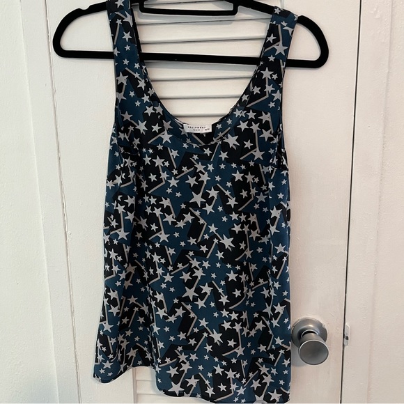 Silk Blouse from Equipment with stars, patriotic pattern - Picture 3 of 10